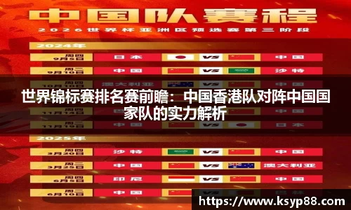 世界锦标赛排名赛前瞻：中国香港队对阵中国国家队的实力解析